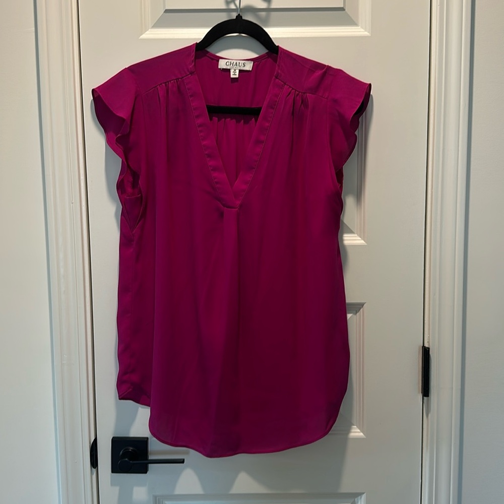 CHAUS | Flutter Sleeve Blouse